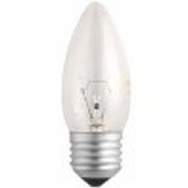 Лампа накаливания Е27 свеча 60W прозрачная