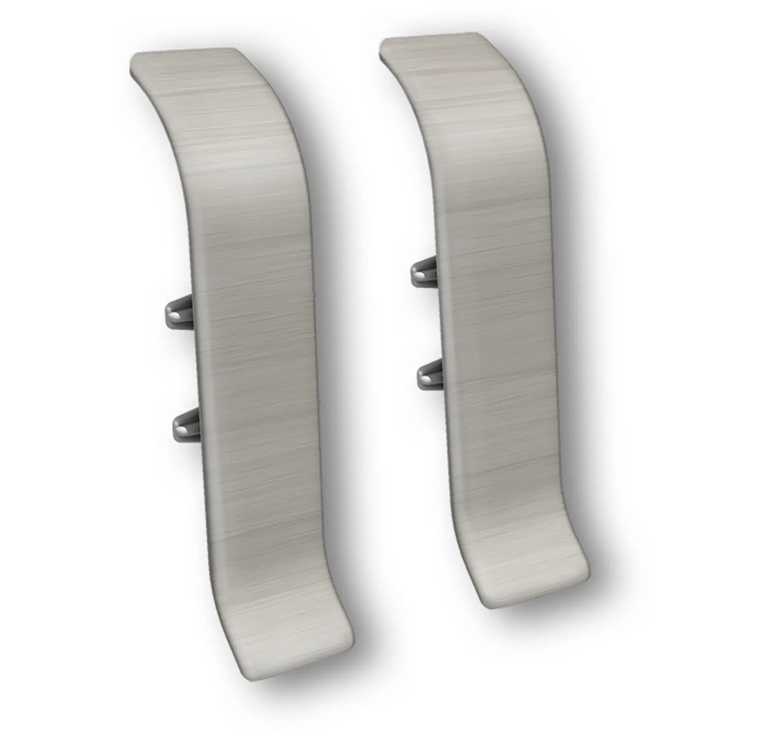 Соединитель для плинтуса "Идеал Классик" 55мм (20 шт в уп.), 268 Клен серый