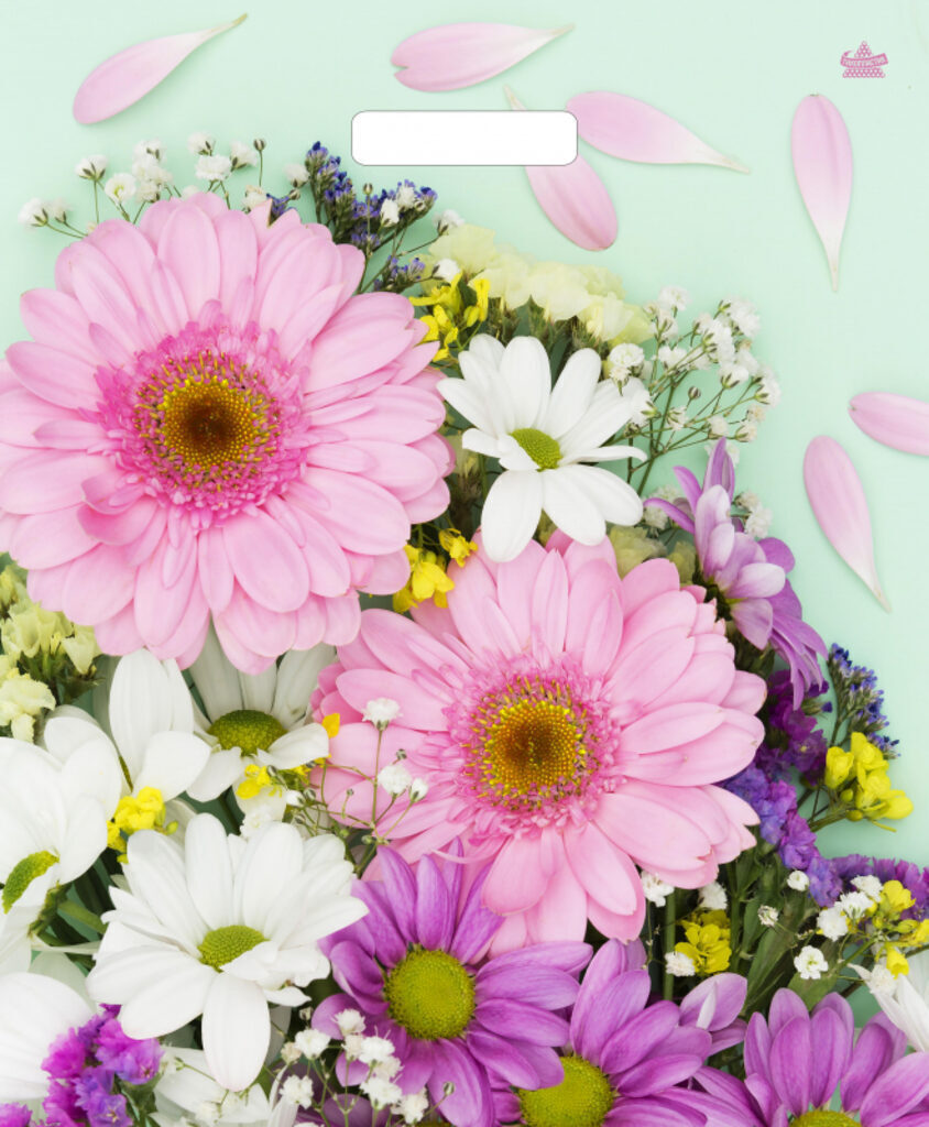 Пакет вырубной Нежные герберы 45х38см 16095