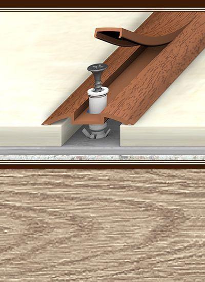 Порог с монт. каналом "Идеал" ПМК 42мм 0,9м, 216 Дуб сафариПМК42-0,9 216 ДУБ СФР- купить в АПлайн