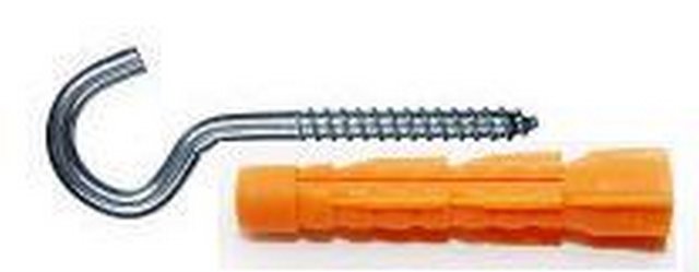 ШУРУП-ПОЛУКОЛЬЦО 5Х40 С УНИВЕР.ДЮБЕЛЕМ 8,0Х51 TECH-KREP ПАКЕТ/2ШТ, /114329/114329- купить в АПлайн