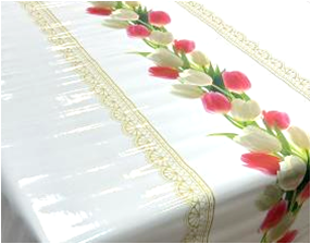 Клеенка Парадиз на тканевой основе 1,40х20м STS5453-1