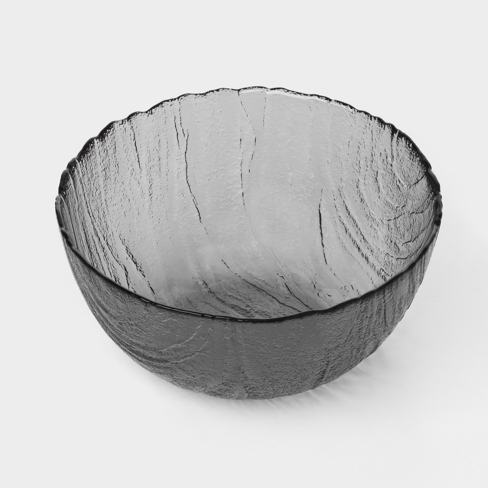 Салатник стекл. Вулкан 13см графит 4901515