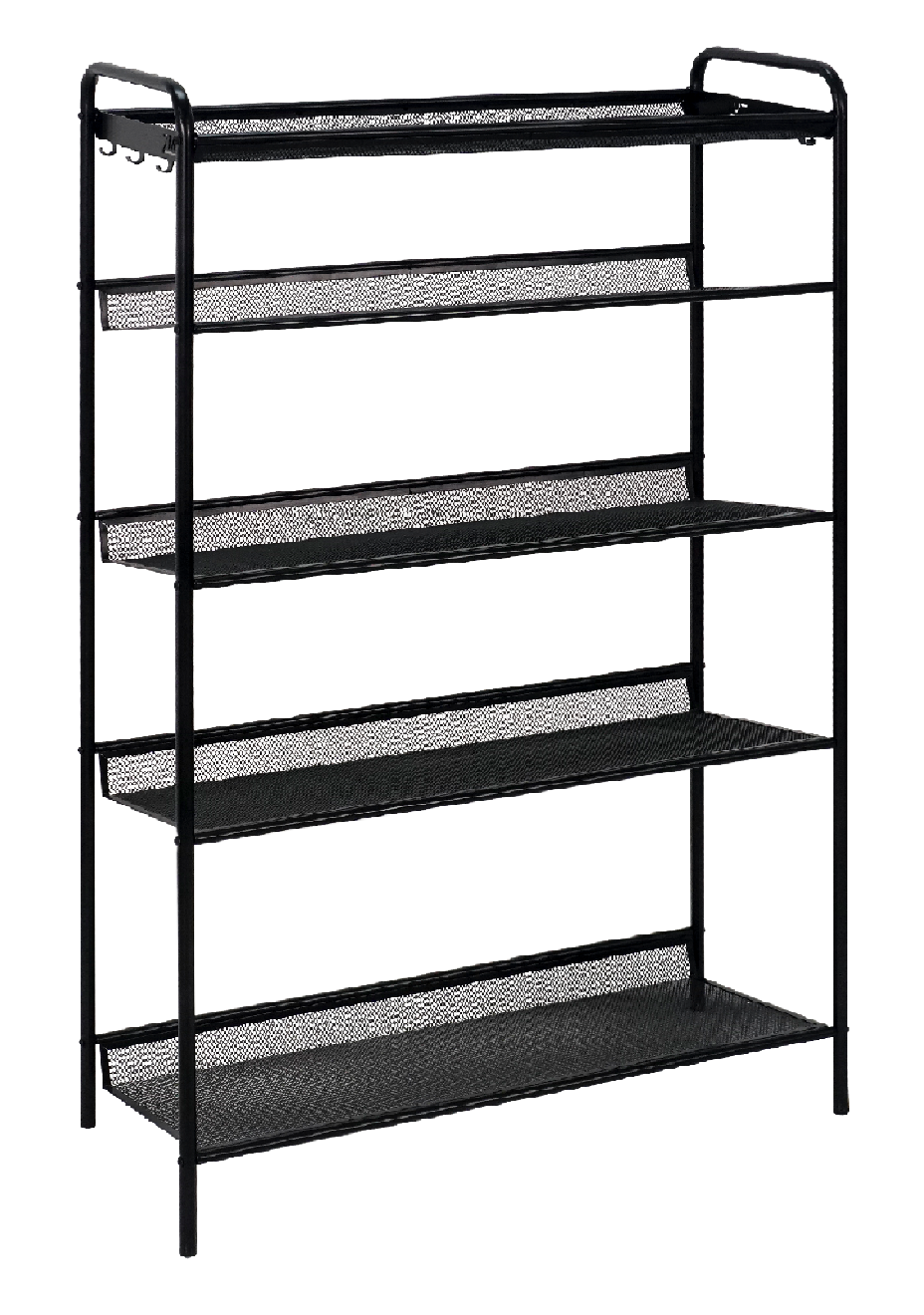 Подставка для обуви металл. Женева 25 5-и полочная черная ПДО Ж25 Ч