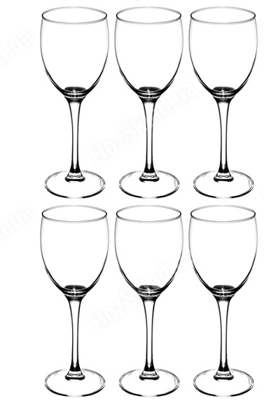 Набор бокалов стекл. IMPERIAL-F&D 6шт 255мл 44703BFD