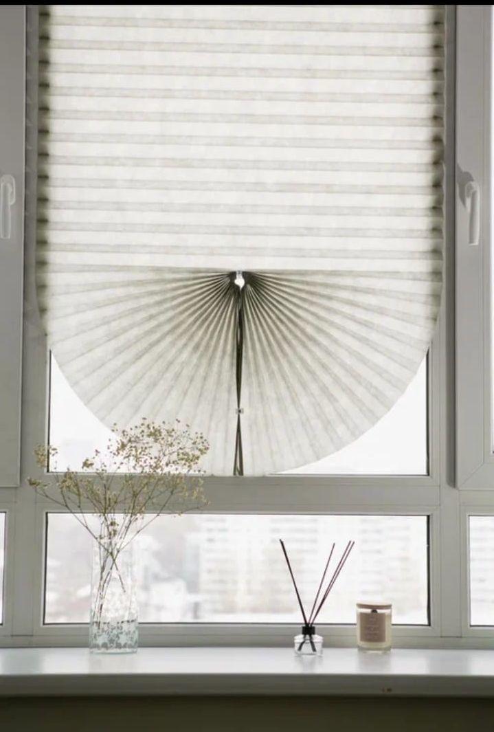 Жалюзи-плиссе серые 90х190см LY-PB02