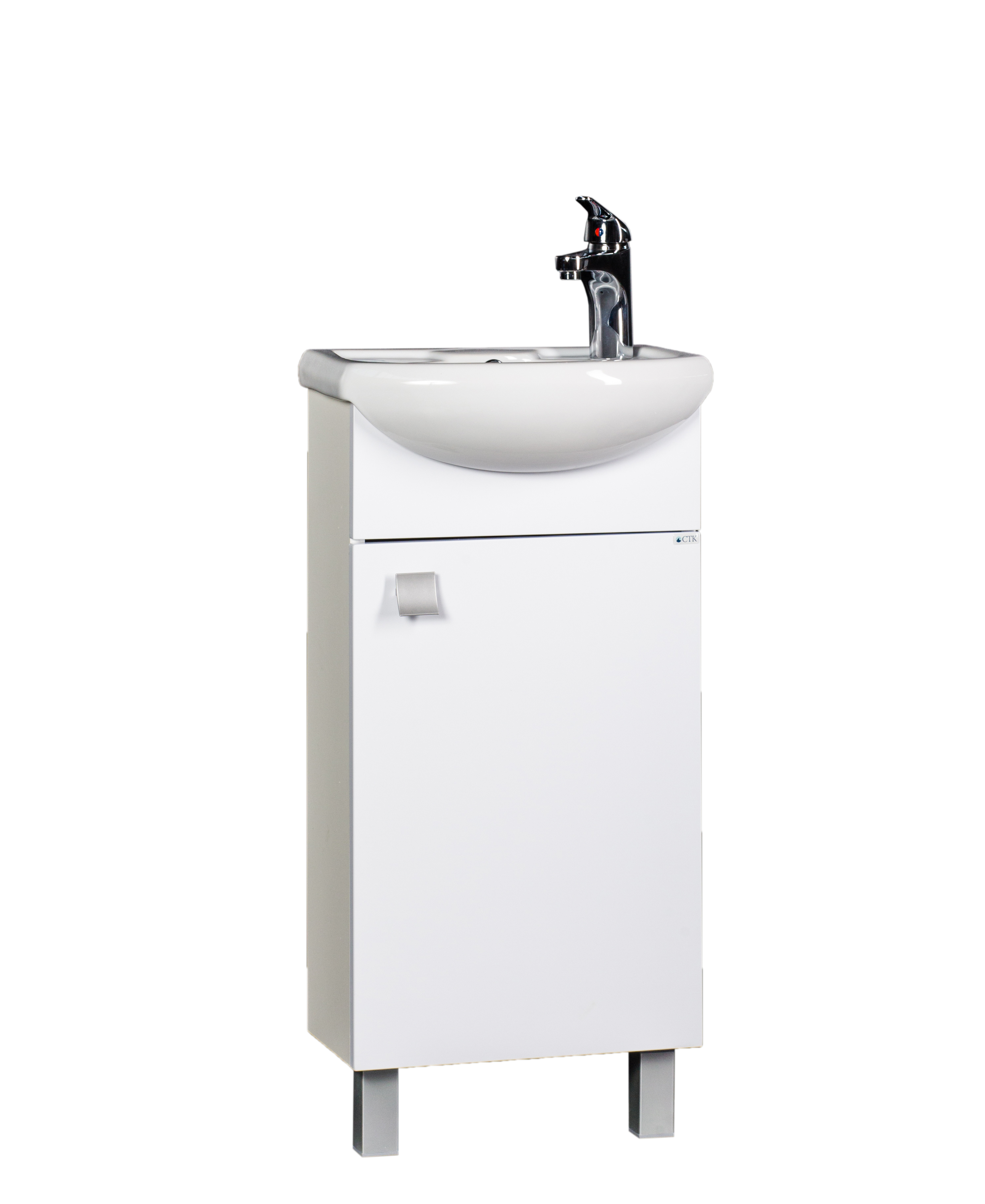 Тумба SANTREK HOME "Азов-40" белый 1 дверь с умывальником "Азов-40" 5128351283- купить в АПлайн