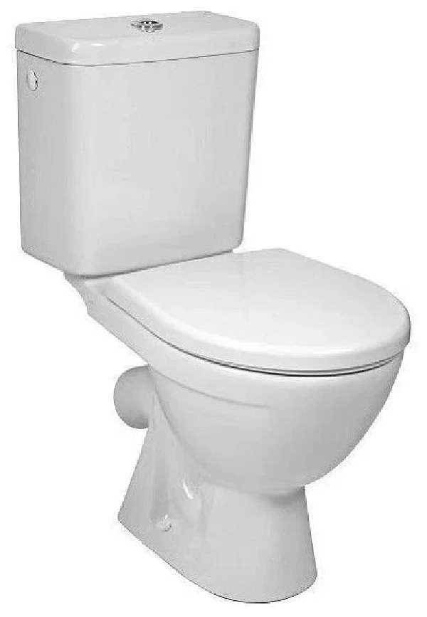 Унитаз-компакт JIKA LYRA 2РА белый косой выпуск, с сиденьем LYRA полипроп., мет. петли 10915078 (2ч)10915078- купить в АПлайн