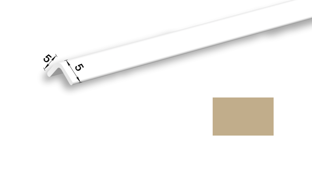 Профиль окантовочный для SPC-плиток стеновых 012 Бежевый 1,18м "Идеал Керама"