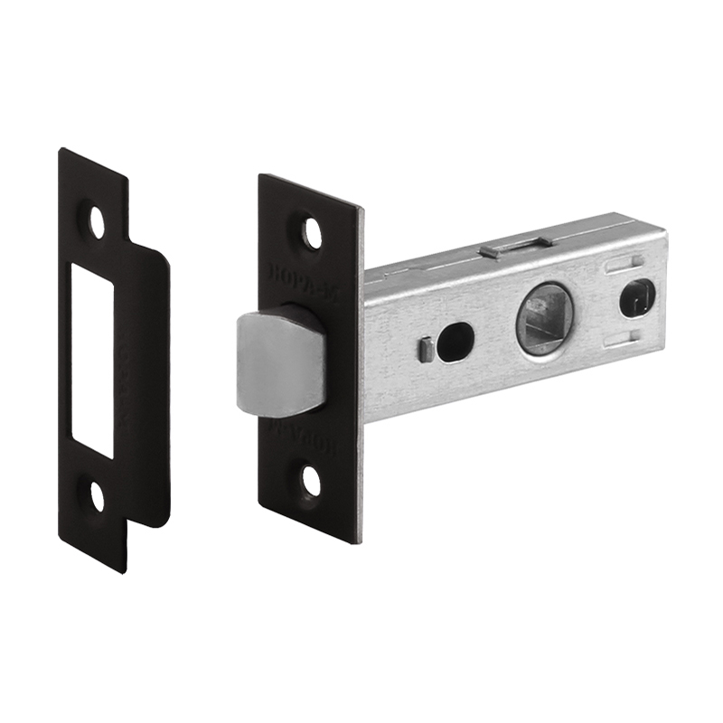 Защелка дверная НОРА-М С-45 черный - 18289 - купить в АПлайн