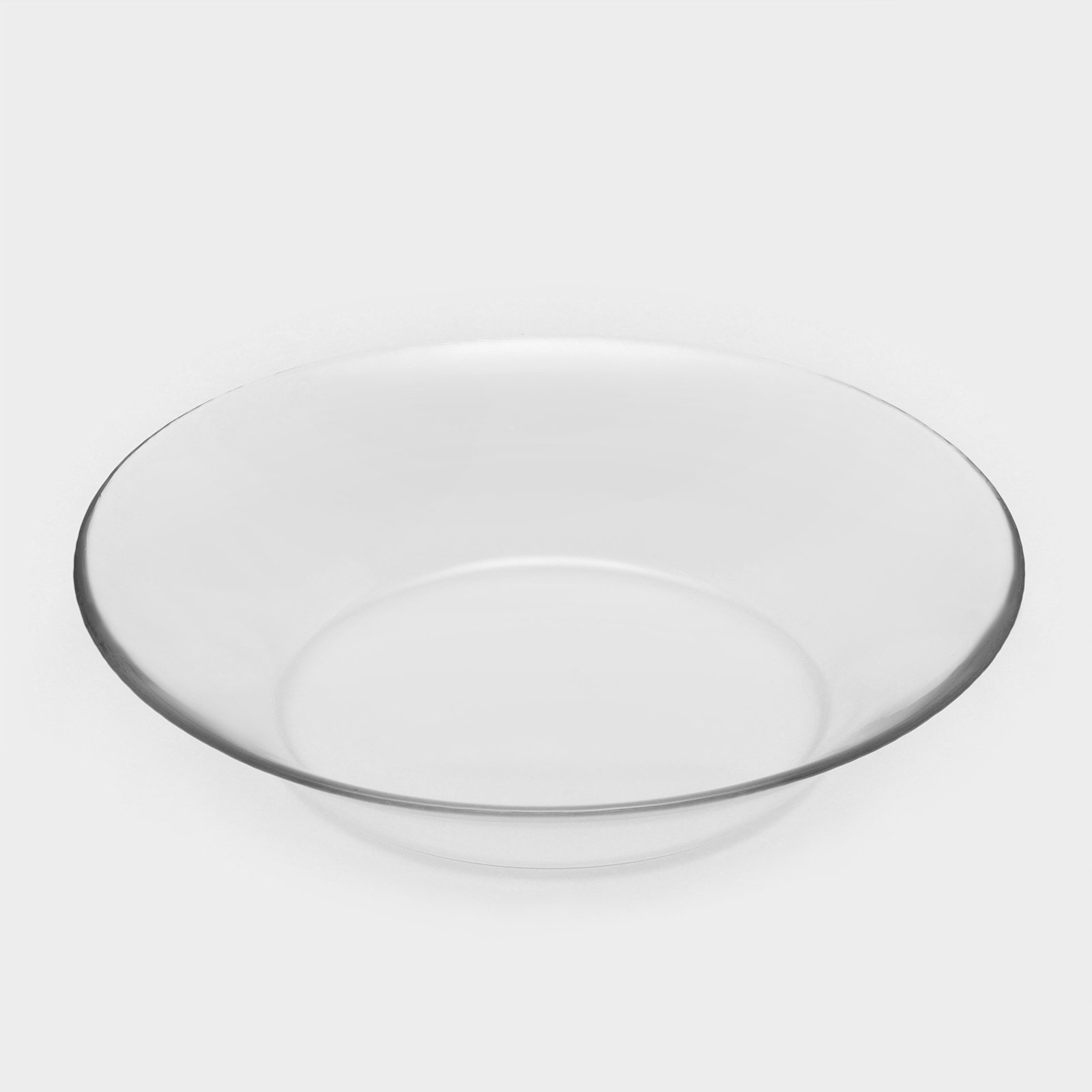 Тарелка стекл. Paşabahçe Invitation 22см прозрачная глубокая 537659