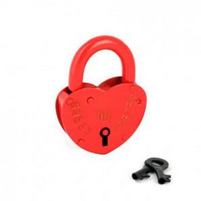 Замок навесной ЗВС-2/2 ключа/красный