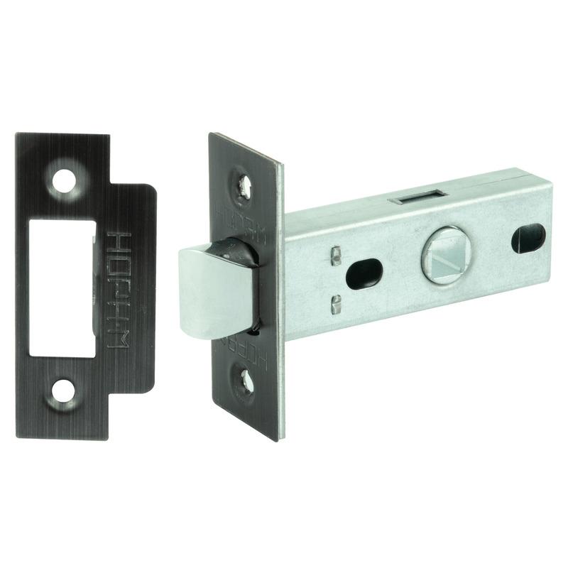 Защелка дверная НОРА-М С-45П (пластиковый ригель) графит