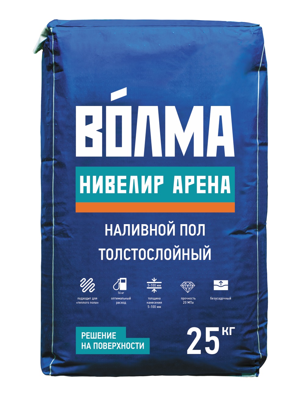 Пол наливной "Волма" Нивелир Арена толстослойный 25кг - 30001656 - купить в АПлайн