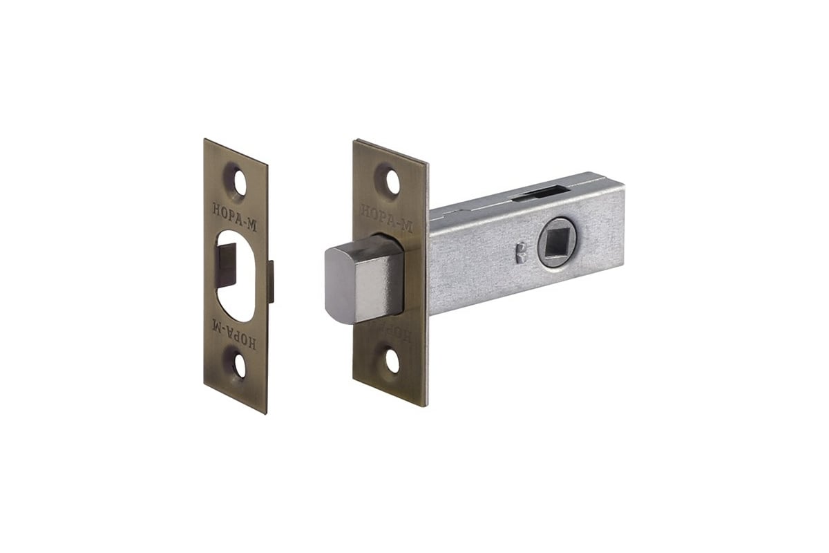 Задвижка дверная НОРА-М З-45 старая бронза