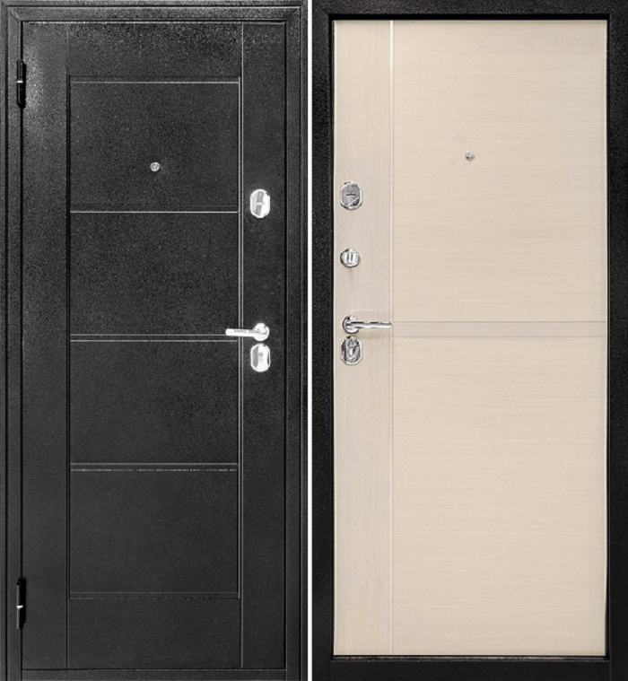 Дверь металлическая Форпост 75Б Бук светлый 960х2050 L левая