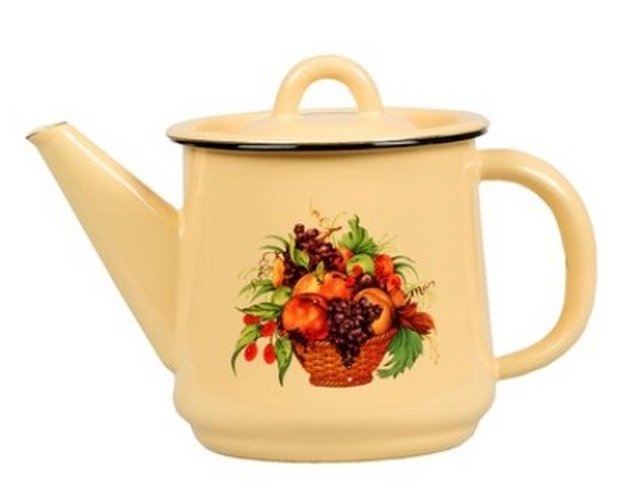 Чайник завароч. эмаль. СтальЭмаль 1л декор 1C202