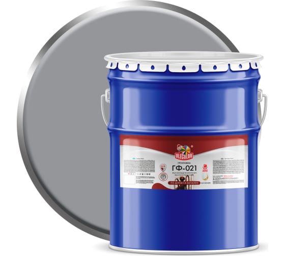 Грунтовка ГФ-021 OLECOLOR серая 25кг4300003714- купить в АПлайн