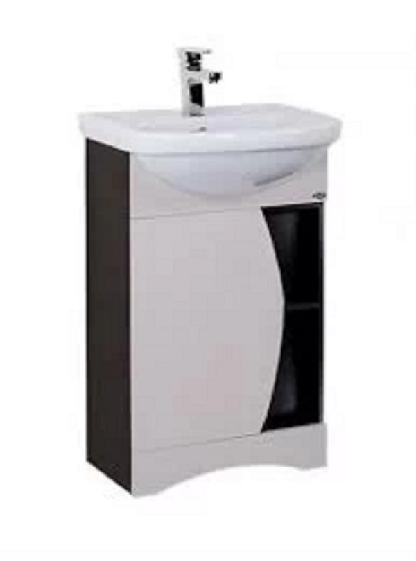 Тумба Onika Дуэт 52 с умывальником Акватон 52 напольная, бодега/венге