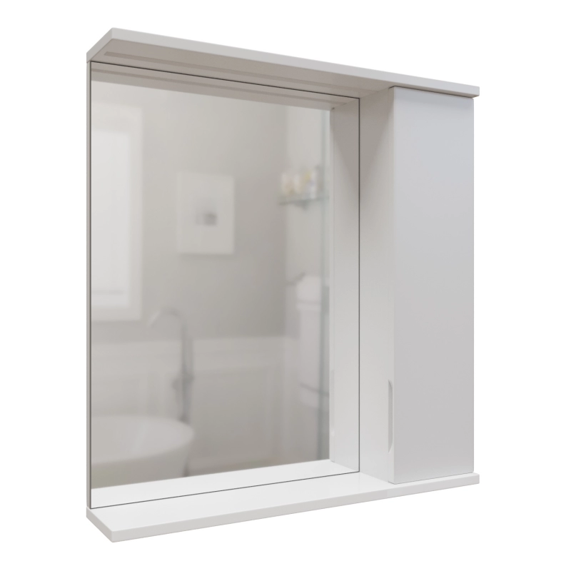 Зеркало-шкаф "Лайн-60" правый с подсветкой (ПВХ)