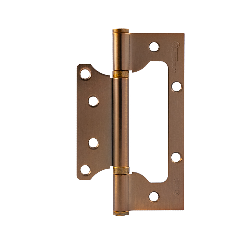 Петля накладная (бабочка) НОРА-М STD 800-5 125х75х2,5мм матовый кофе (2шт)