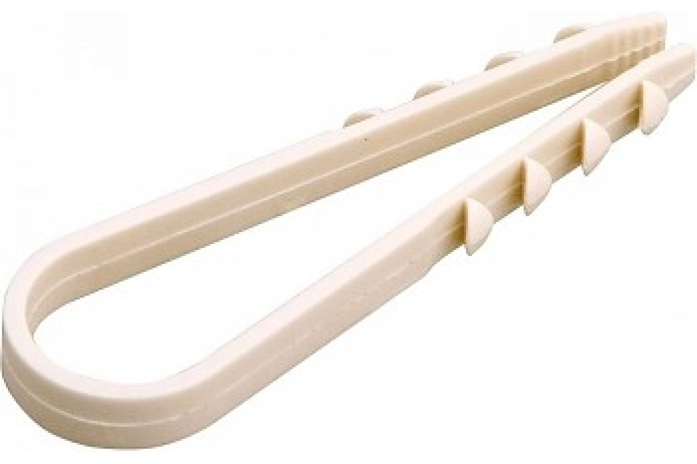 Дюбель-хомут для круглого кабеля 5-10мм 100шт нейлон белый