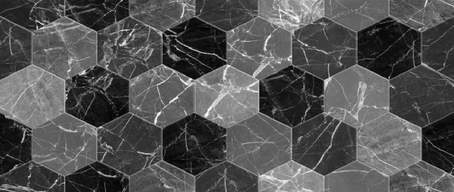 Декор Дайкири 1 Черный 30х60см