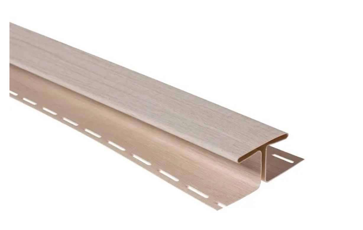 Профиль - H соединительный "Альта-Профиль" Блокхаус Люкс Ясень 3м