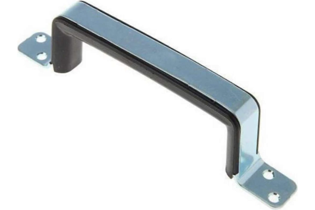 Ручка-скоба РС-110 плоская цинк (с пластиковой вставкой)