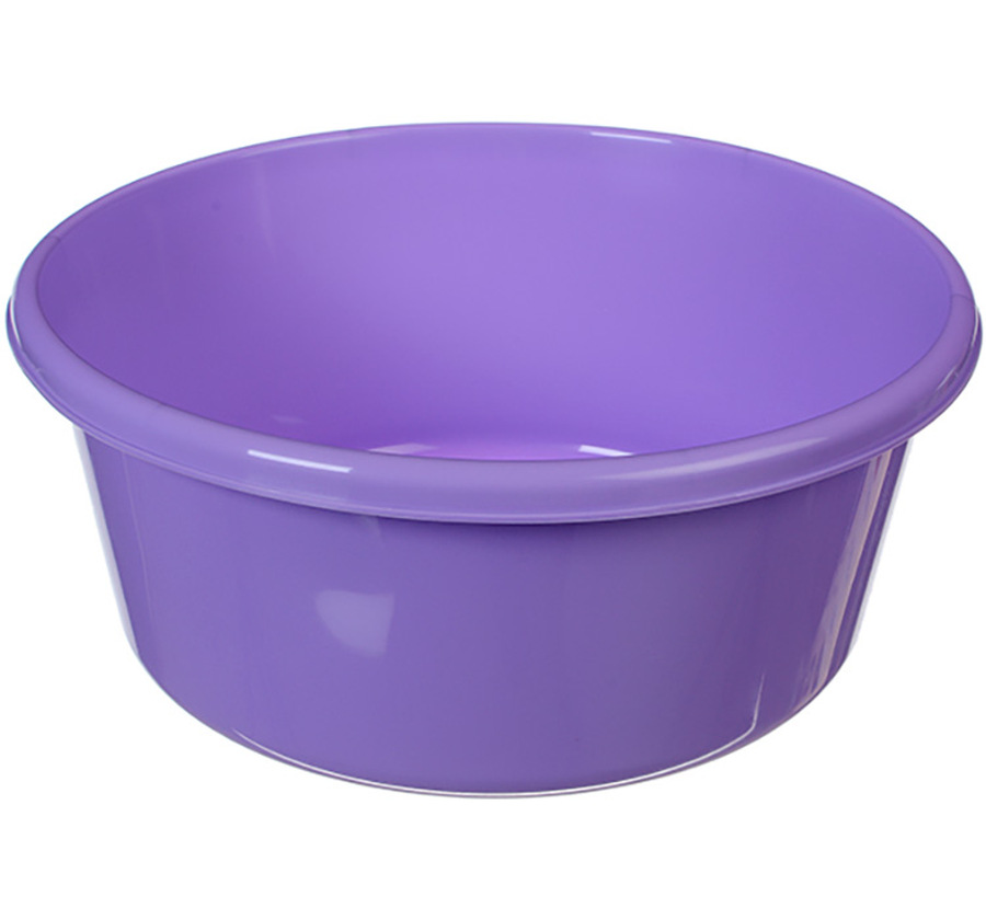 Таз пласт. 8л круглый лиловый М2512
