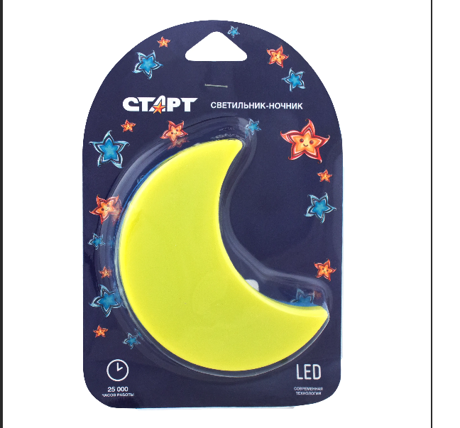 СВЕТИЛЬНИК-НОЧНИК СТАРТ NL 3LED ЛУНА /729/