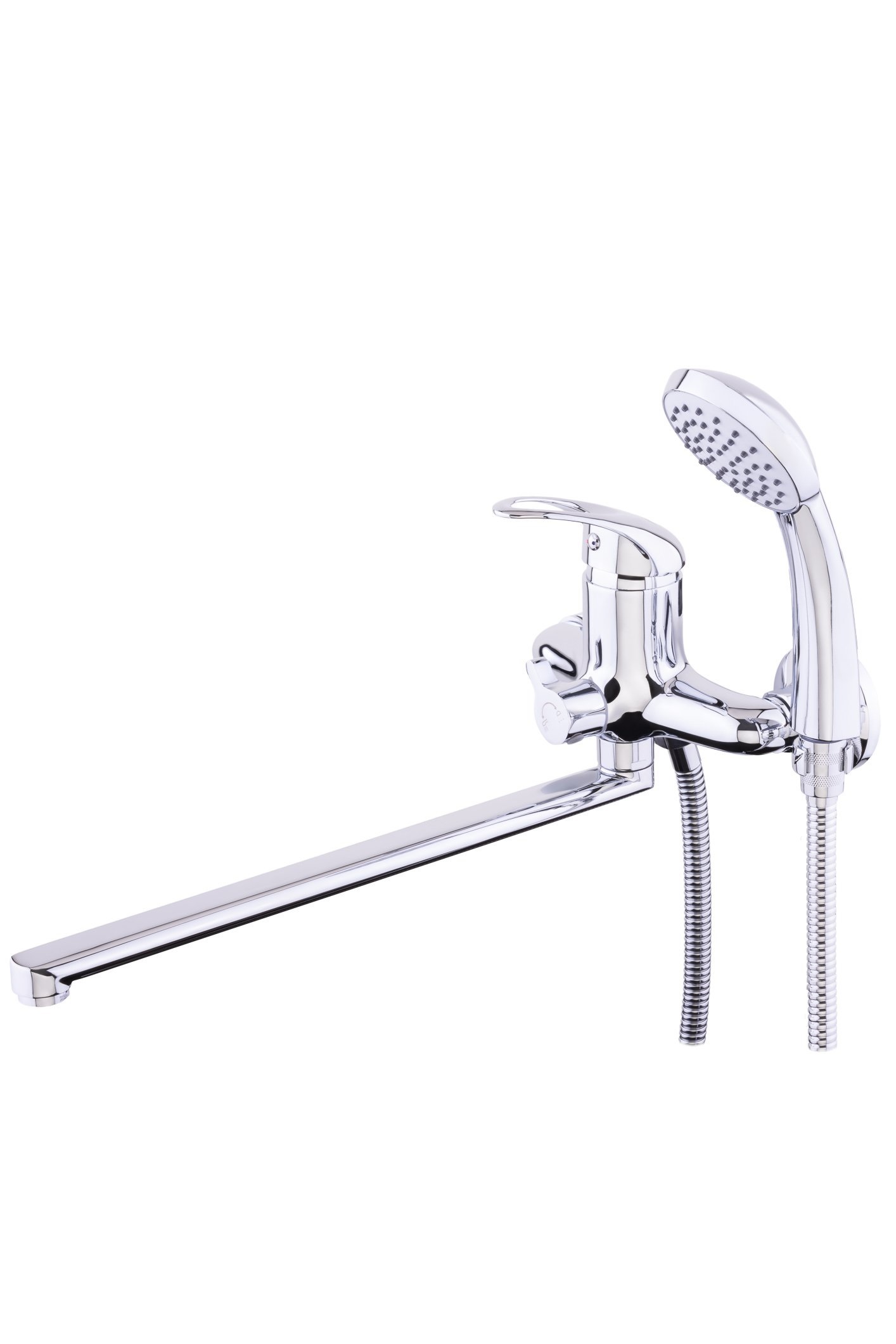 Смеситель для ванны RUSANT латунь,хром,картридж D40,излив L-обр. 35 см. мет. держ. RV1723553-0217