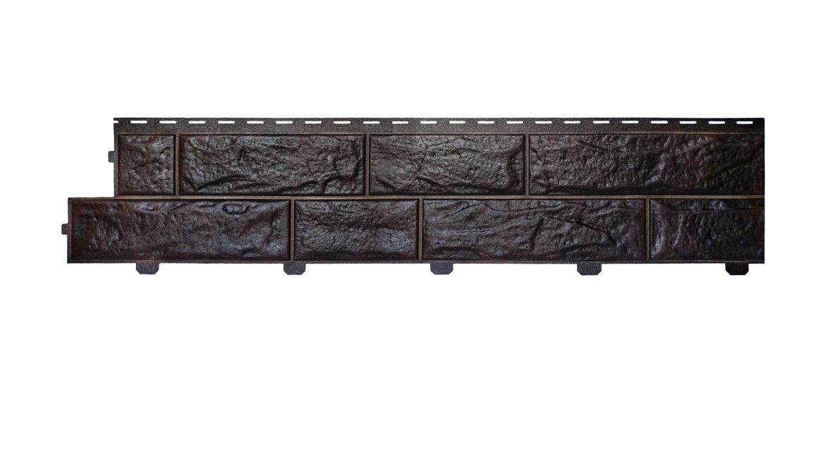 Сайдинг формованный "Альта-Профиль" Камень вулканический Обсидиан 3,02х0,225м / 0,77м2