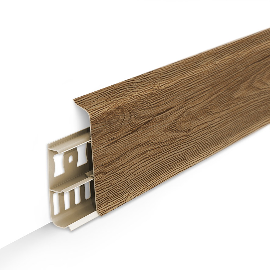 Плинтус ПВХ 2,2м П85 "Деконика", 211 Дуб рустик