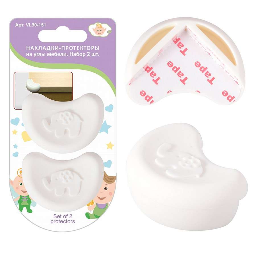 Набор накладок на углы мебели 2шт VL90-151