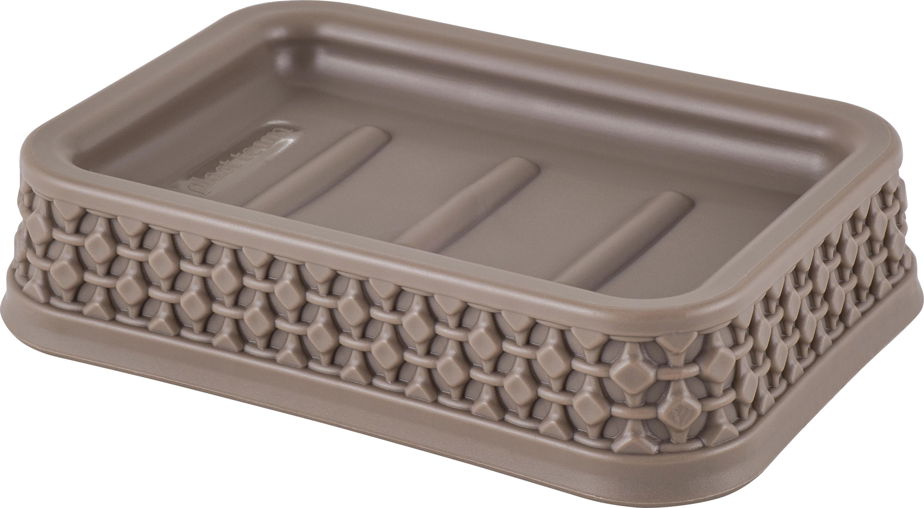 Мыльница пласт. ОСЛО шоколадный мокко PT134610015PT134610015- купить в АПлайн