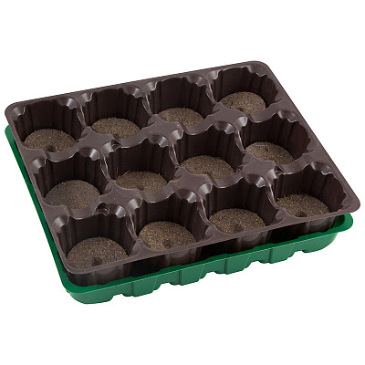 Набор для рассады Умный огород 12 ячеек с торфяными таблетками 183871
