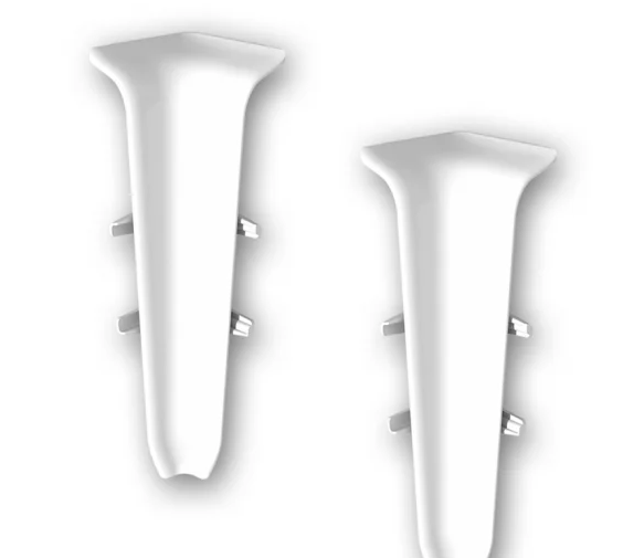 Угол вн. для плинтуса "Деконика" 70мм (2 шт во флоупаке), 001 Белый