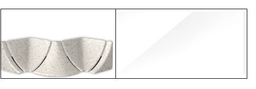 Комплектующие к плинтусу для столешницы Идеал Белый (001)