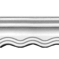 Плинтус потолочный инжекционный "Мартин-Пласт" с фигурным краем 2м 7022 (60)