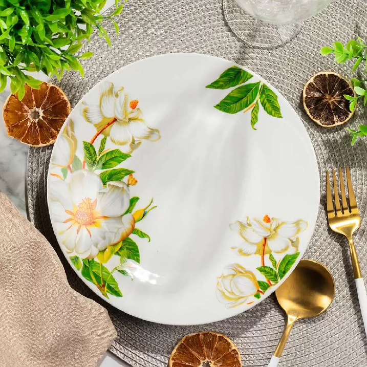 Тарелка керам.Daniks Шиповник 23см круглая 307945