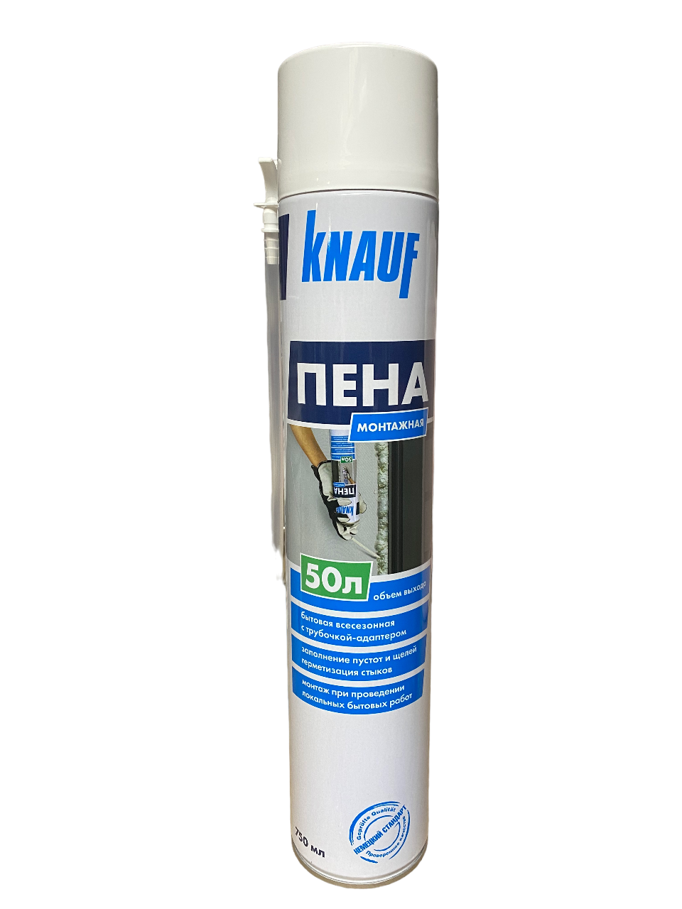 Пена монтажная KNAUF бытовая всесезонная 750мл /791091/