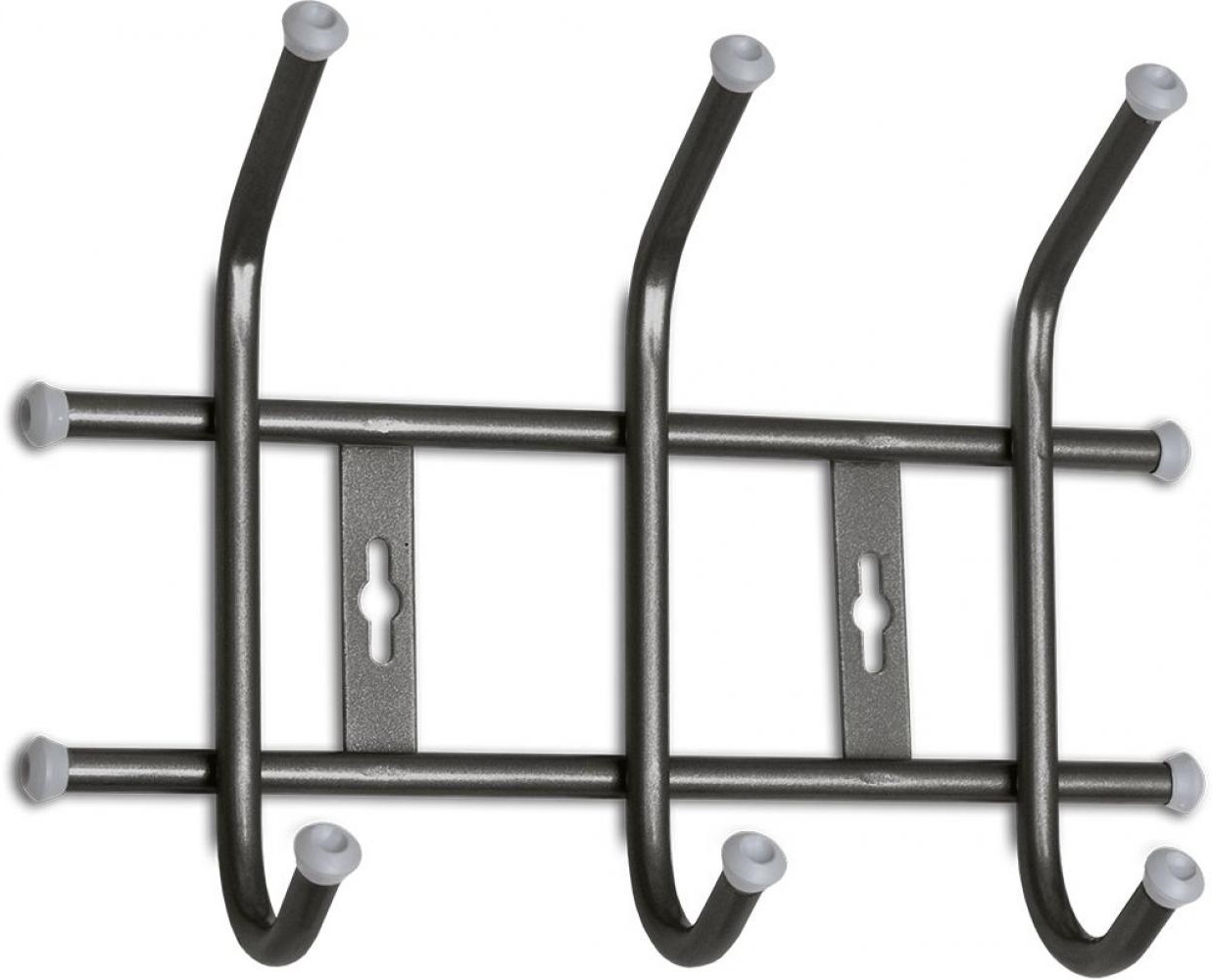 Вешалка настенная металл.3 крючка черная ВНТЗ/4ВНТЗ/4- купить в АПлайн