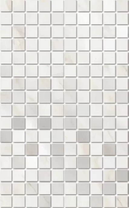 Декор Гран Пале белый мозаичный глянцевый MM6359 25x40см