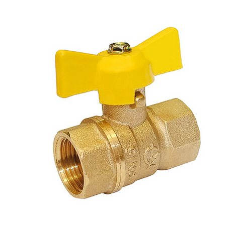 Кран шаровой для газа ГАЛЛОП Стандарт 230 бабочка 1/2 (d15) вн/вн (г/г) /660/00000000330- купить в АПлайн