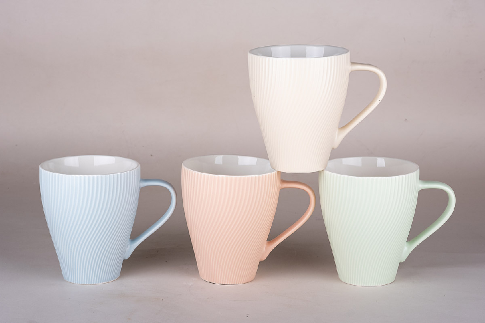 Кружка фарфор Волна 350мл микс 8904 - 8904 - купить в АПлайн