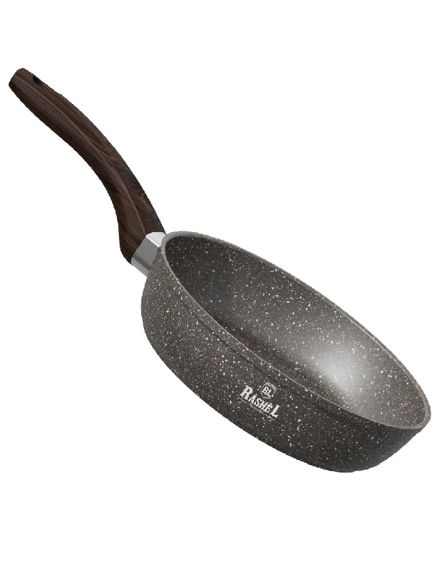 Сковорода литая алюм. Rashel 26см коричневый гранит R-10626 - R-10626 - купить в АПлайн