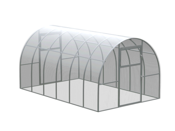 Каркас для теплиц метал. из оцинк. трубы 25х25мм 3х4м с комплектом крепежа усиленная