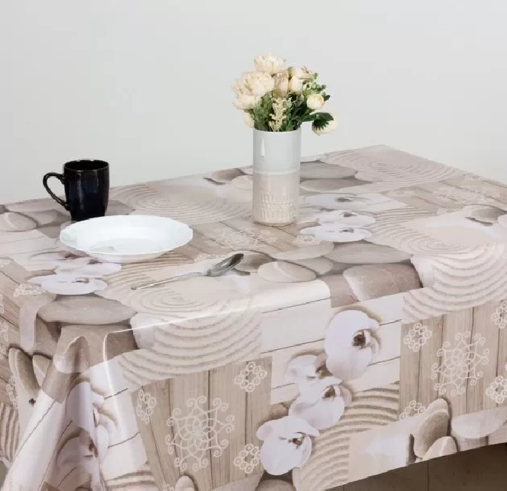 Клеенка Mirror Японские камни на нетканевой основе 1,40х20м M82015A