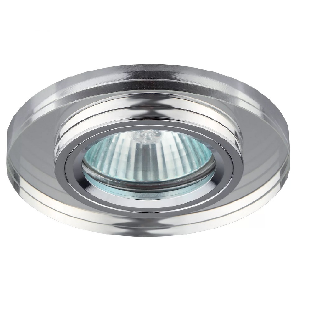 Светильник встр. GU5.3 "Эра" DK7 CH/WH MR16 50W "Fashion" хром/зеркальный (197)